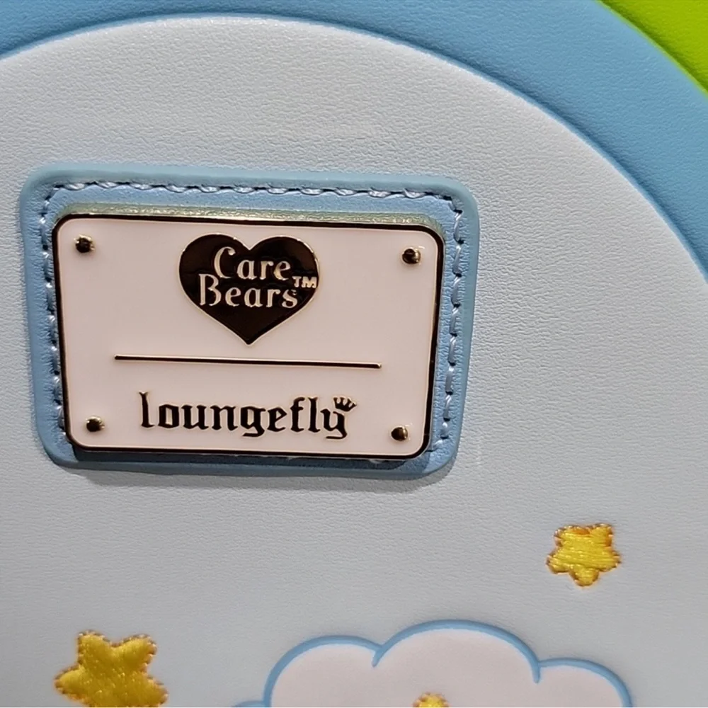 Loungefly Care Bears Blue and Green Backpack